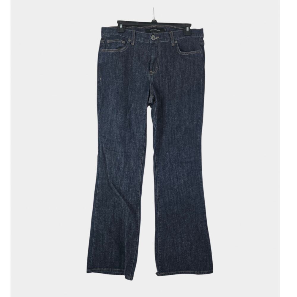 Calvin Klein Jeans Women's 12 Flare Fit Dark Wash Mid-Rise